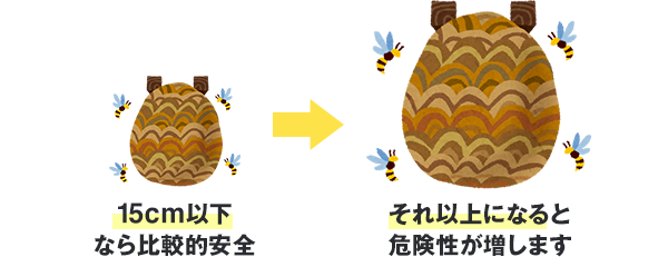 15cm以下なら比較的安全 それ以上になると危険性が増します