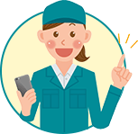 女性スタッフのイラスト