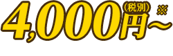 4,000円から。現地確認後、正確なお見積りをご案内します